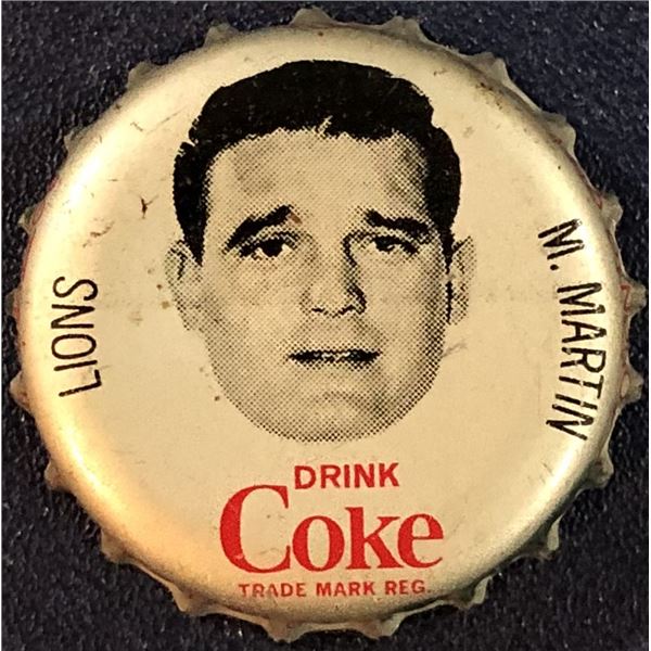1965 COCA COLA CFL BOTTLE CAPS - MIKE MARTIN
