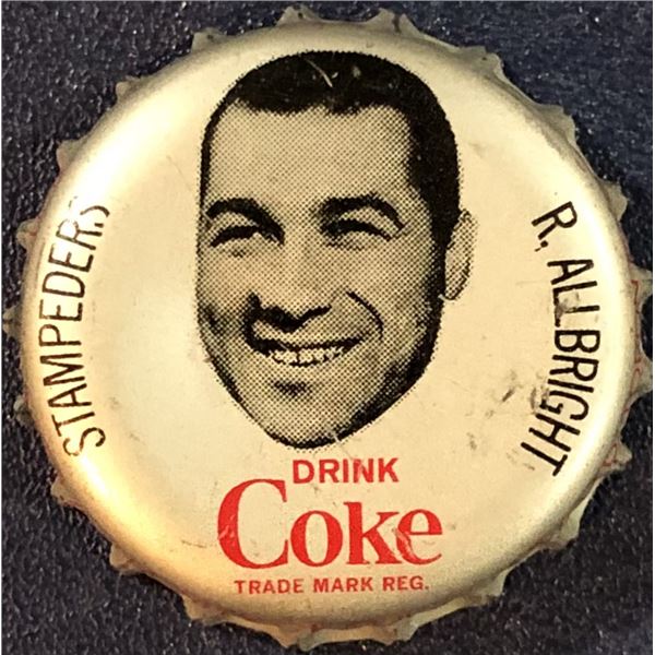 1965 COCA COLA CFL BOTTLE CAPS - RON ALLBRIGHT