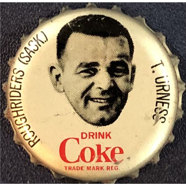 1965 COCA COLA CFL BOTTLE CAPS - TED URNESS