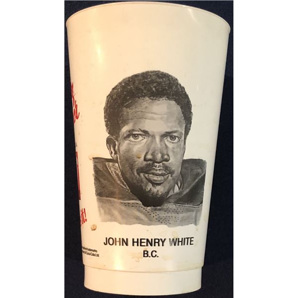 1981 MAC'S CONVENIENCE CFL CUPS - JOHN HENRY WHITE