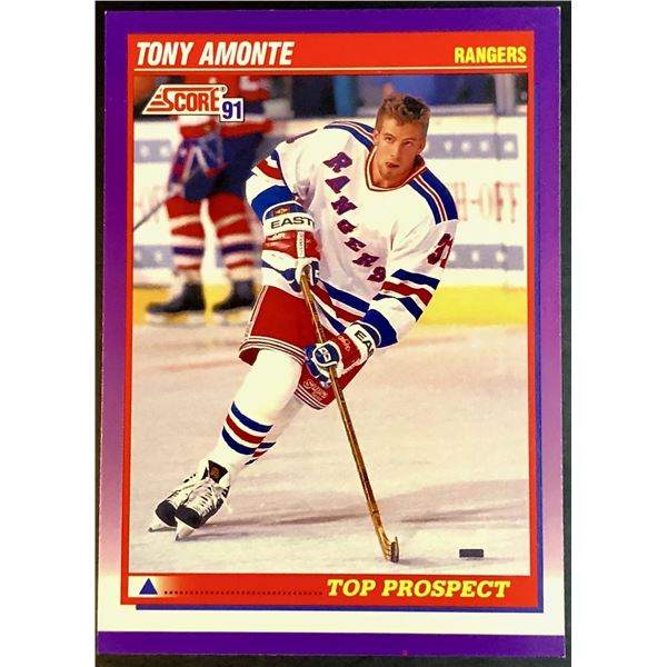 1991-92 U.S. SCORE TONY AMONTE ROOKIE CARD