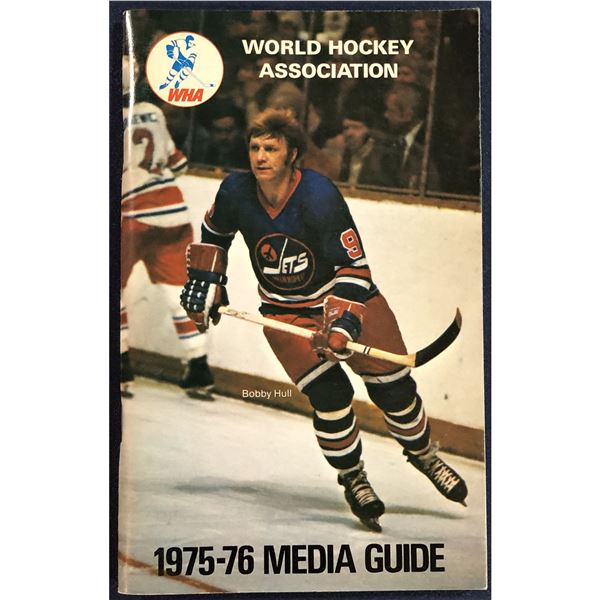 1975-76 WORLD HOCKEY ASSOCIATION MEDIA GUIDE