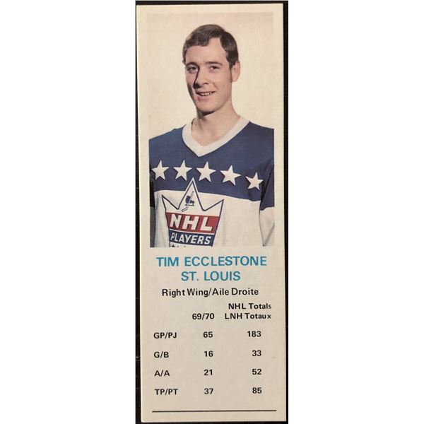 1970-71 DAD'S COOKIES TIM ECCELSTONE