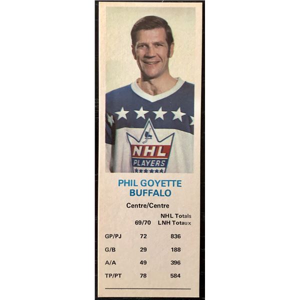 1970-71 DAD'S COOKIES PHIL GOYETTE