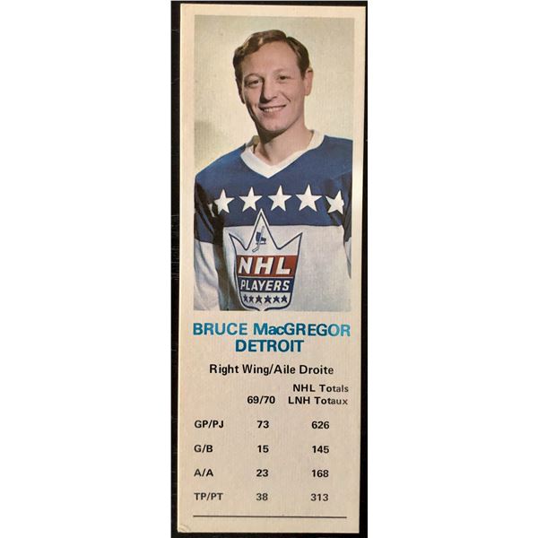 1970-71 DAD'S COOKIES BRUCE MacGREGOR
