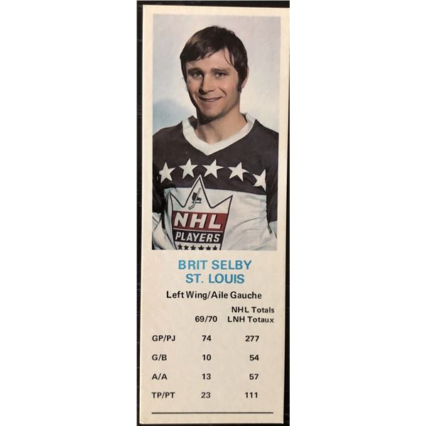 1970-71 DAD'S COOKIES BRIT SELBY