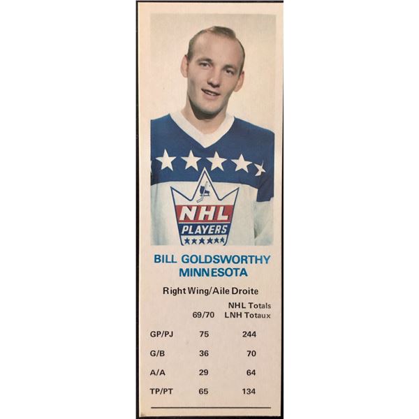 1970-71 DAD'S COOKIES BILL GOLDSWORTHY