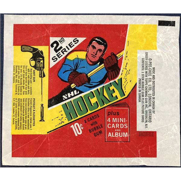 1969-70 O-PEE-CHEE NHL 2nd SERIES WRAPPER