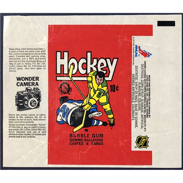 1975-76 O-PEE-CHEE NHL WRAPPER