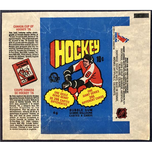 1976-77 O-PEE-CHEE NHL WRAPPER
