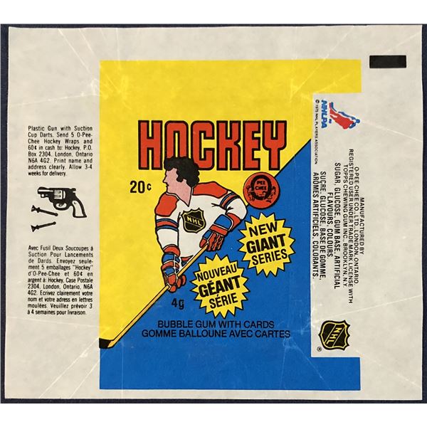 1980-81 O-PEE-CHEE NHL WRAPPER