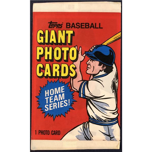 1981 TOPPS BASEBALL GIANT PHOTO CARDS PACK
