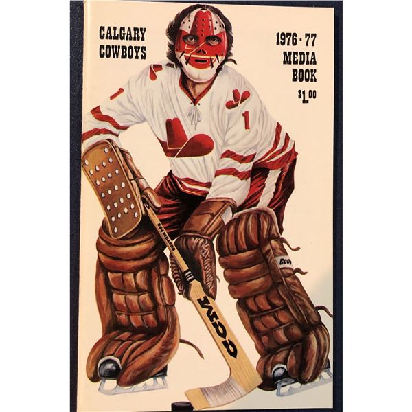 1976-77 WHA CALGARY COWBOYS MEDIA GUIDE