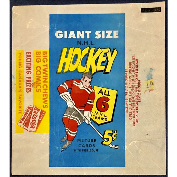 1964-65 O-PEE-CHEE NHL HOCKEY WRAPPER