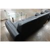 Image 11 : Black 3-Seat Sofa 83" x 20" x 34"H w/ 2 Clear Tables, Misc Sizes