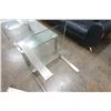 Image 5 : Black 3-Seat Sofa 83" x 20" x 34"H w/ 2 Clear Tables, Misc Sizes