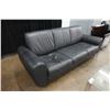 Image 8 : Black 3-Seat Sofa 83" x 20" x 34"H w/ 2 Clear Tables, Misc Sizes