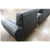 Image 12 : Black Loveseat 61" x 21" x 33"H & Matching Armchair 38" x 21" x 33"H