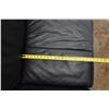 Image 18 : Black Loveseat 61" x 21" x 33"H & Matching Armchair 38" x 21" x 33"H