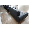 Image 6 : Black Loveseat 61" x 21" x 33"H & Matching Armchair 38" x 21" x 33"H