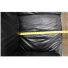 Image 10 : Black Loveseat 60" x 20" x 32"H & Table Lamp w/ Shade