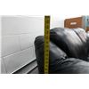 Image 11 : Black Loveseat 60" x 20" x 32"H & Table Lamp w/ Shade
