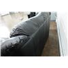 Image 8 : Black Loveseat 60" x 20" x 32"H & Table Lamp w/ Shade