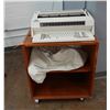 Image 1 : IBM 6783 Wheelwrite 10 Series Typewriter on Wooden 2-Shelf Cabinet