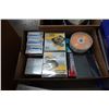 Image 11 : Multiple Supplies: Columbia Binding Cases, Printer Ink, Diskettes, CDs, Speakers, etc
