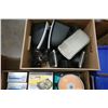 Image 12 : Multiple Supplies: Columbia Binding Cases, Printer Ink, Diskettes, CDs, Speakers, etc