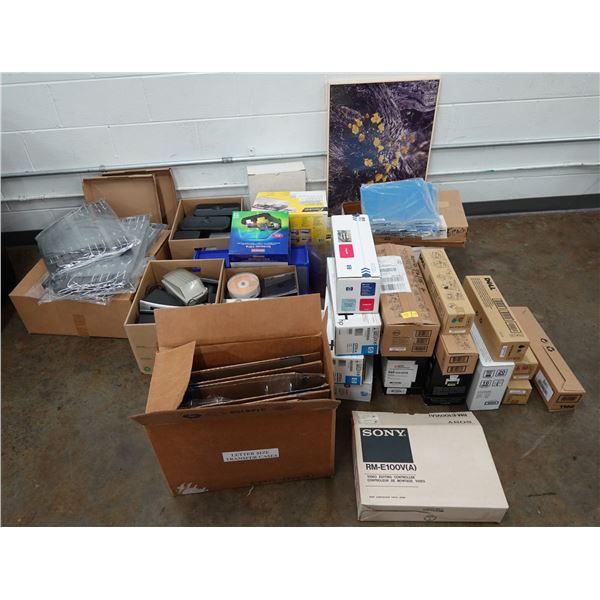 Multiple Supplies: Columbia Binding Cases, Printer Ink, Diskettes, CDs, Speakers, etc