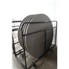 Image 7 : Qty 2 Round Table Dollies w/ 6 Round Tables 60" Dia