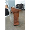 Image 2 : Wooden Podium Stand w/ Amplivox Sound System Base 22" x 17" x 44"H