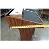 Image 8 : Wooden Podium Stand w/ Amplivox Sound System Base 22" x 17" x 44"H