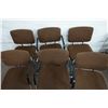 Image 2 : Qty 6 Metal Chairs w/ Upholstered Seats & Backs  21" x 19" x 32"H