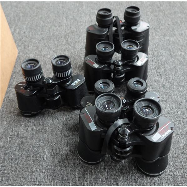 Qty 5 Pair Binoculars: Tasco, etc