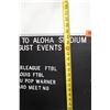 Image 7 : Aloha Stadium Letter Board on Pedestal Stand 24" x 51"H  w/ Letters