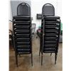 Image 1 : Qty 20 Metal Stacking Chairs w/ Upholstered Seats & Backs 16" x 15" x 35"H