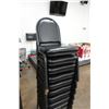 Image 2 : Qty 20 Metal Stacking Chairs w/ Upholstered Seats & Backs 16" x 15" x 35"H