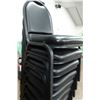 Image 9 : Qty 20 Metal Stacking Chairs w/ Upholstered Seats & Backs 16" x 15" x 35"H