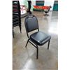 Image 10 : Qty 20 Metal Stacking Chairs w/ Upholstered Seats & Backs 16" x 15" x 35"H