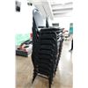 Image 4 : Qty 20 Metal Stacking Chairs w/ Upholstered Seats & Backs 16" x 15" x 35"H