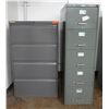 Image 1 : Sen 4-Drawer Filing Cabinet 18" x 28" x 60"H & Lateral 4-Drawer File 30" x 18" x 51"H