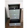 Image 2 : Metal 4-Drawer Filing Cabinet 18" x 28" x 52"H & Lateral 6-Drawer File 36" x 20" x 65"H