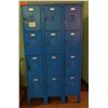 Image 1 : Metal 12-Compartment Locker Unit 36" x 21" x 66"H