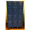 Image 1 : Metal 12-Compartment Locker Unit 36" x 21" x 66"H