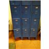 Image 3 : Metal 12-Compartment Locker Unit 36" x 21" x 66"H