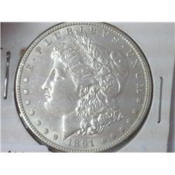 1891-S Morgan Silver Dollar (UNC)