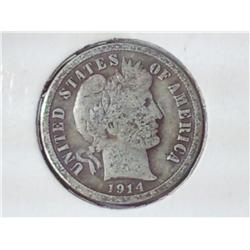 1914 Barber Dime