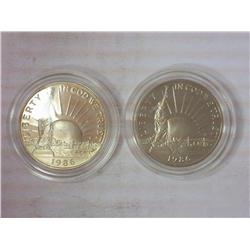 2-1986-S Statue Of Liberty Half Dollars (Proof)